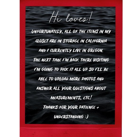 CLOSET TEMPORARILY CLOSED --> SHOP @mjseide !! - Picture 1 of 1